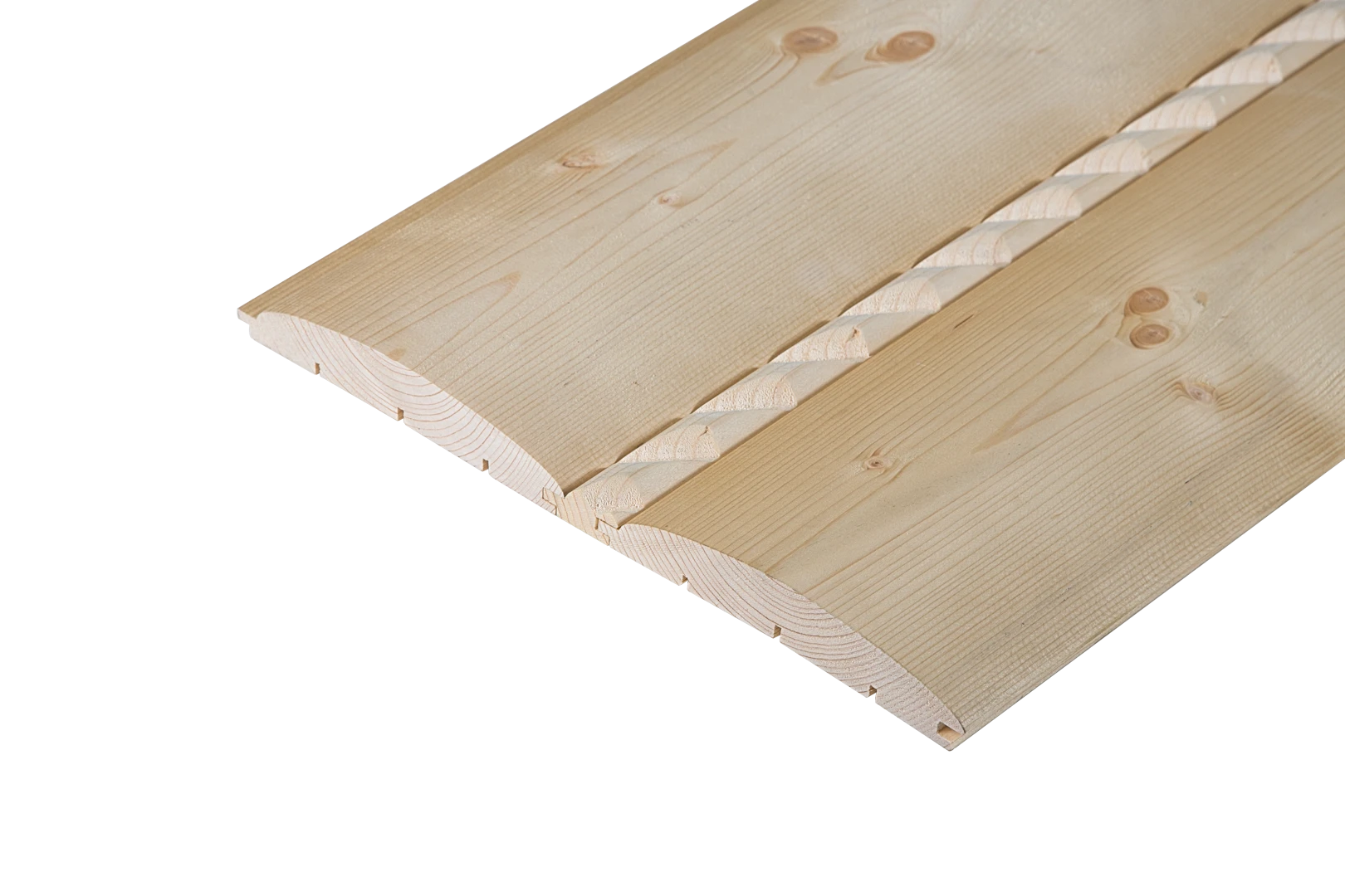 Srubový profil s frézovanou duší, 30x230, Smrk, AB. Třída