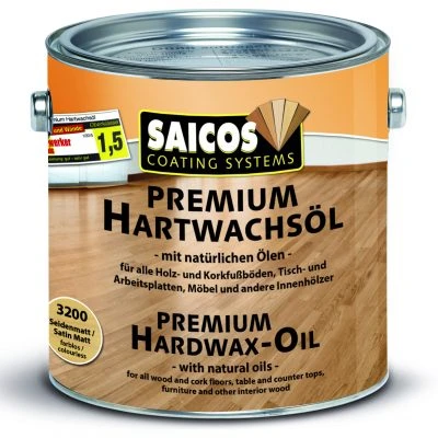 Tvrdý voskový olej Saicos Hartwachsol Premium – na podlahy, nábytek