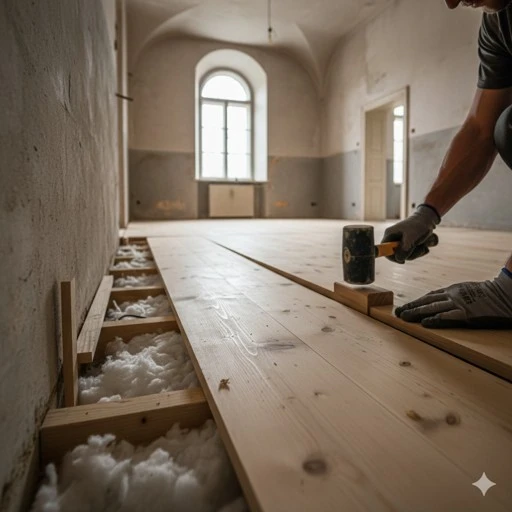 Výměna podlahy ve starém domě: Jak si poradit se škvárou a položiť novou dlážkovici