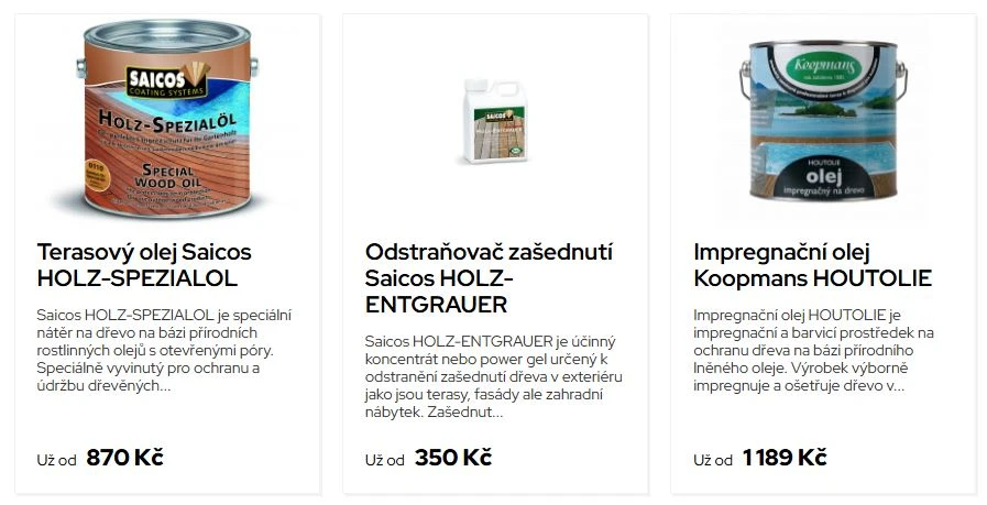 Olej na terasu