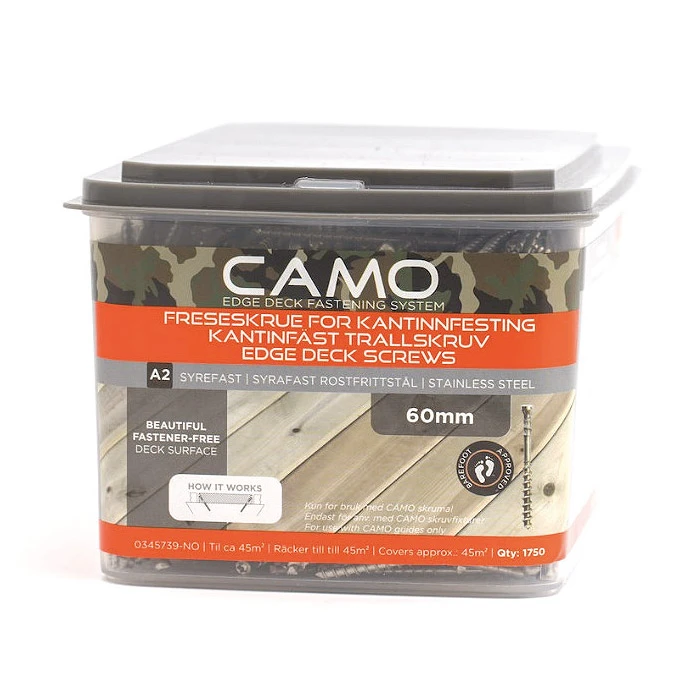 Šrouby CAMO TERASO A2 nerez, 4.2/60, 700ks + 2x bit