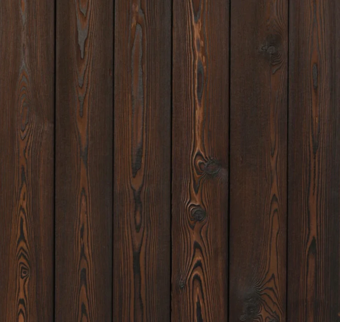 Palubky STS pálený a kartáčovaný+olej SHOU SUGI BAN 20x140, Sibiřský modřín, I. Třída