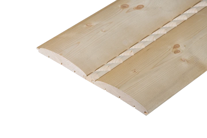 Srubový profil s frézovanou duší, 30x230, Smrk, AB. Třída