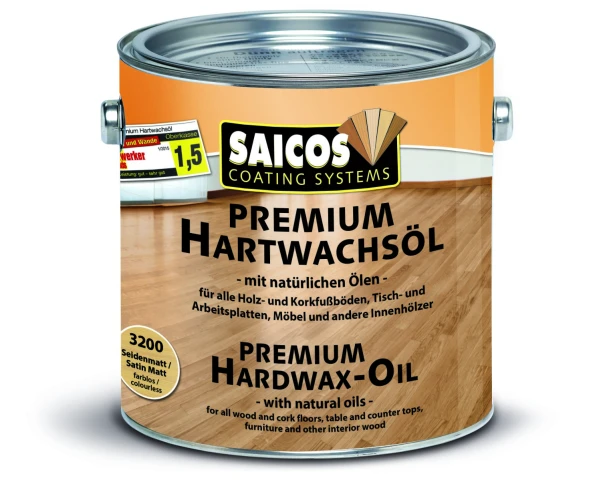 Voskový olej Saicos HARTWACHSÖL Premium, tvrdý – menší balení 0,75 l