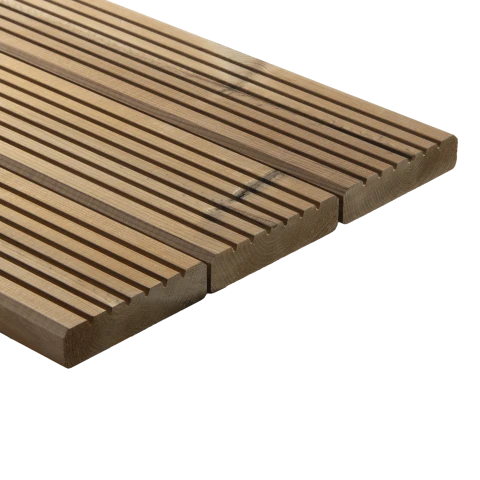Terasové prkno drážkované THERMO 26x117, Severská borovice, AB. Třída